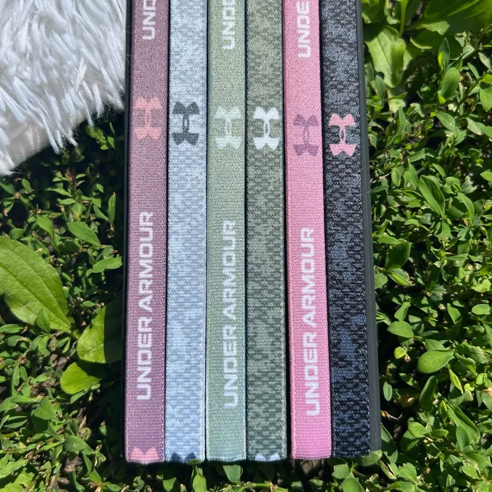 Under Armour Six Pack of Women’s Elastic Hair Headbands with Grip Underneath NEW